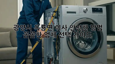 광양시 옥룡면 이사 안전한 방법: 꼼꼼한 업체 선택 가이드!